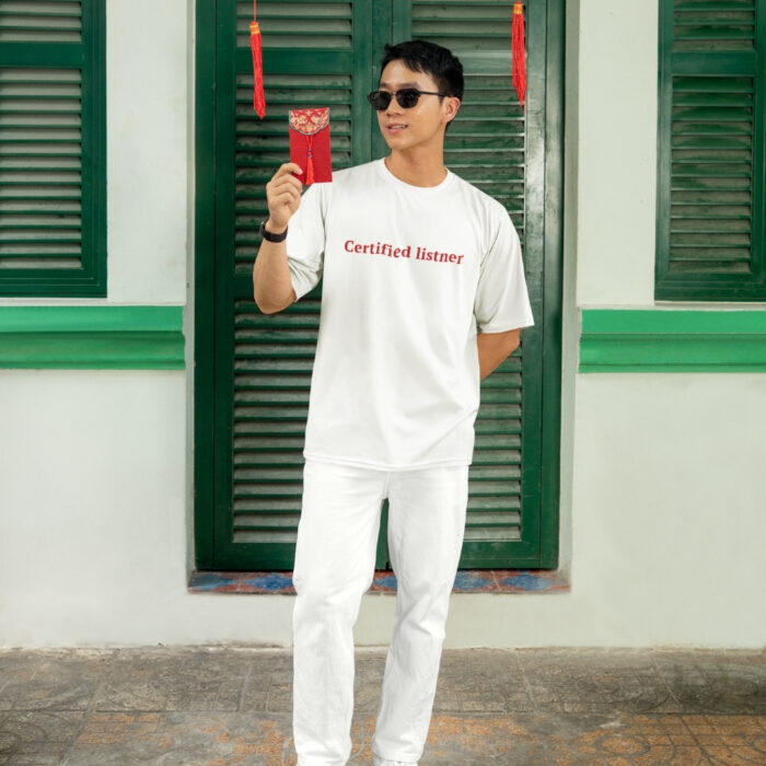 Certified Listner Tee – Clean White