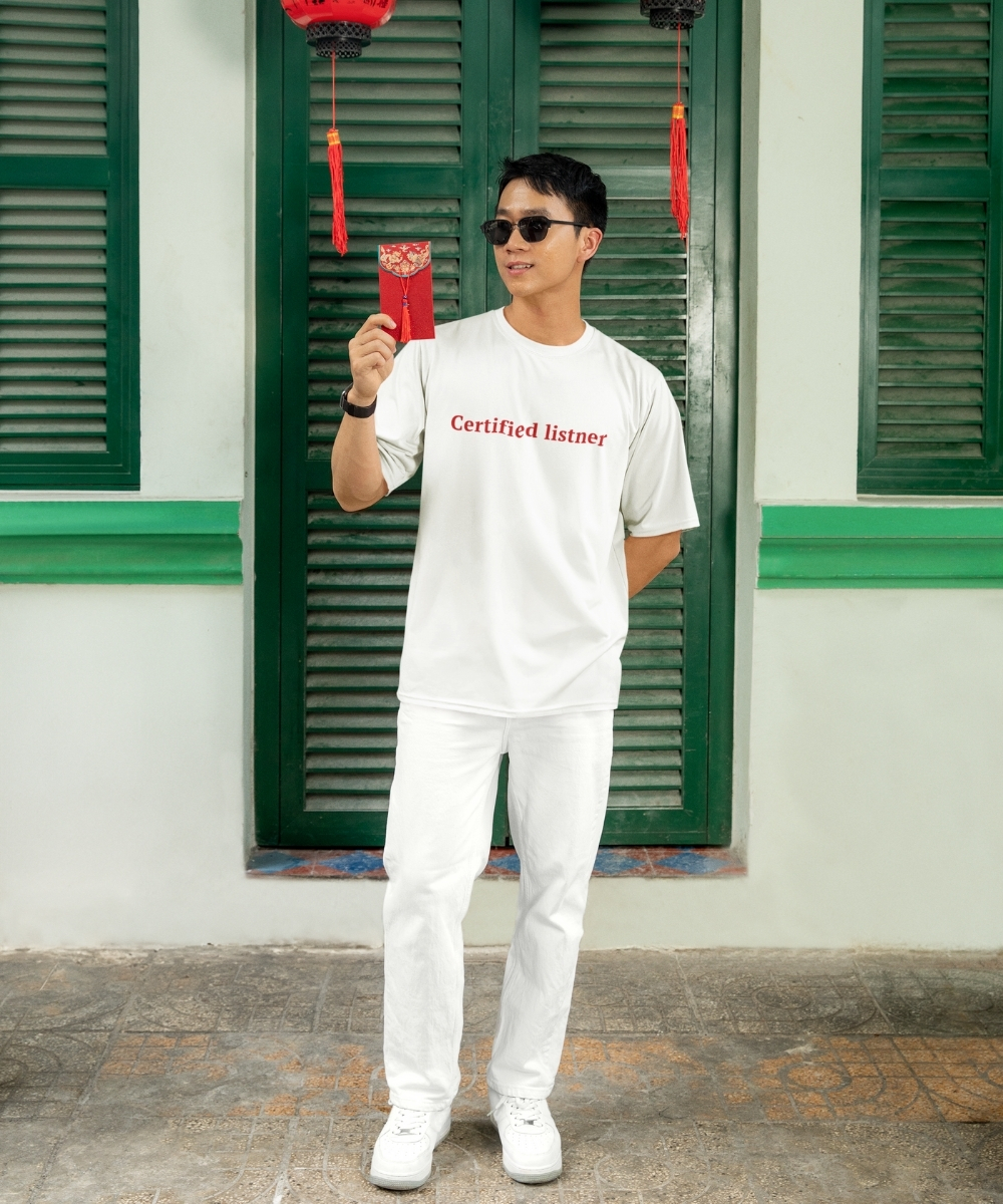 Certified Listner Tee – Clean White