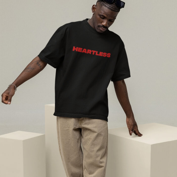 Heartless Statement Tee – Black